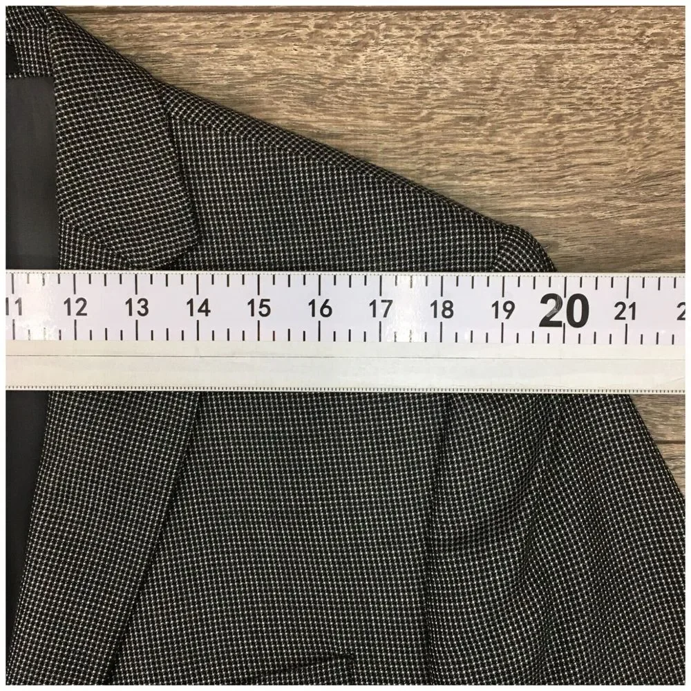 Calvin Klein Mens Blazer Sport Coat Casual Jacket Size‎ 42L Wool Silk Suit